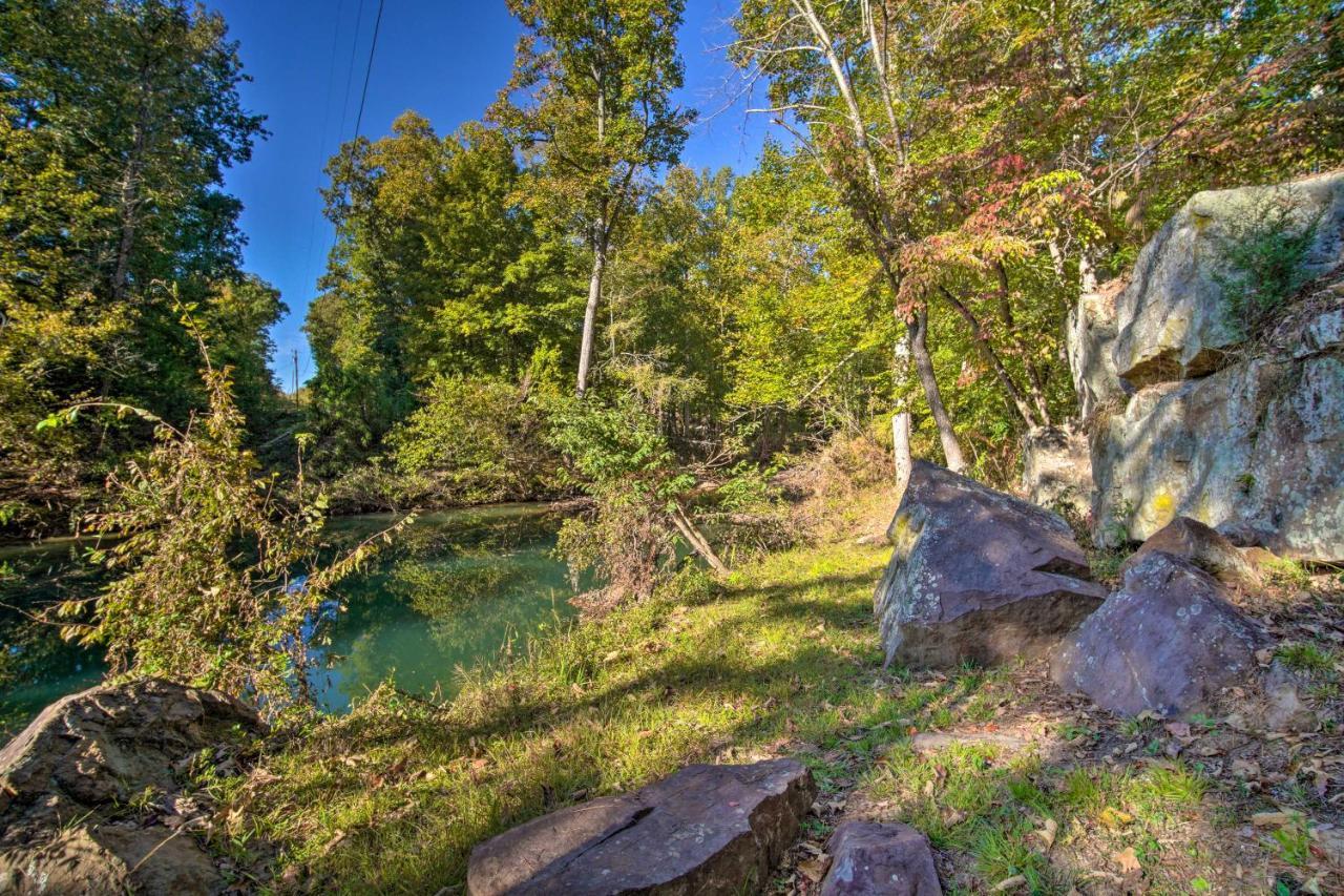 The Treehouse Cabin Creekside Home With Hot Tub! Summerville Exterior foto